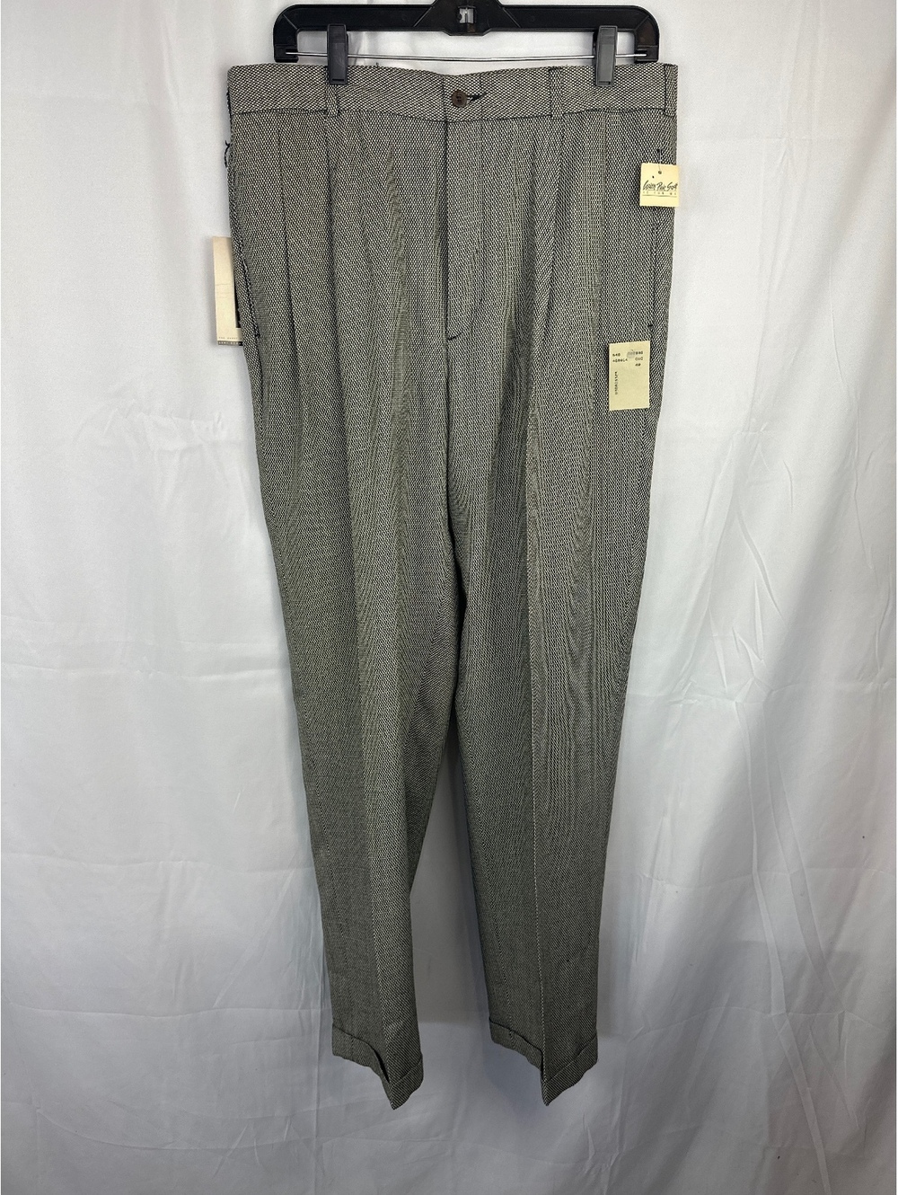 Exact Men's Dress Pants Size 34x32 Black and White NWT